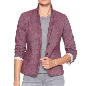 Burgundy Tweed Banana Republic Blazer